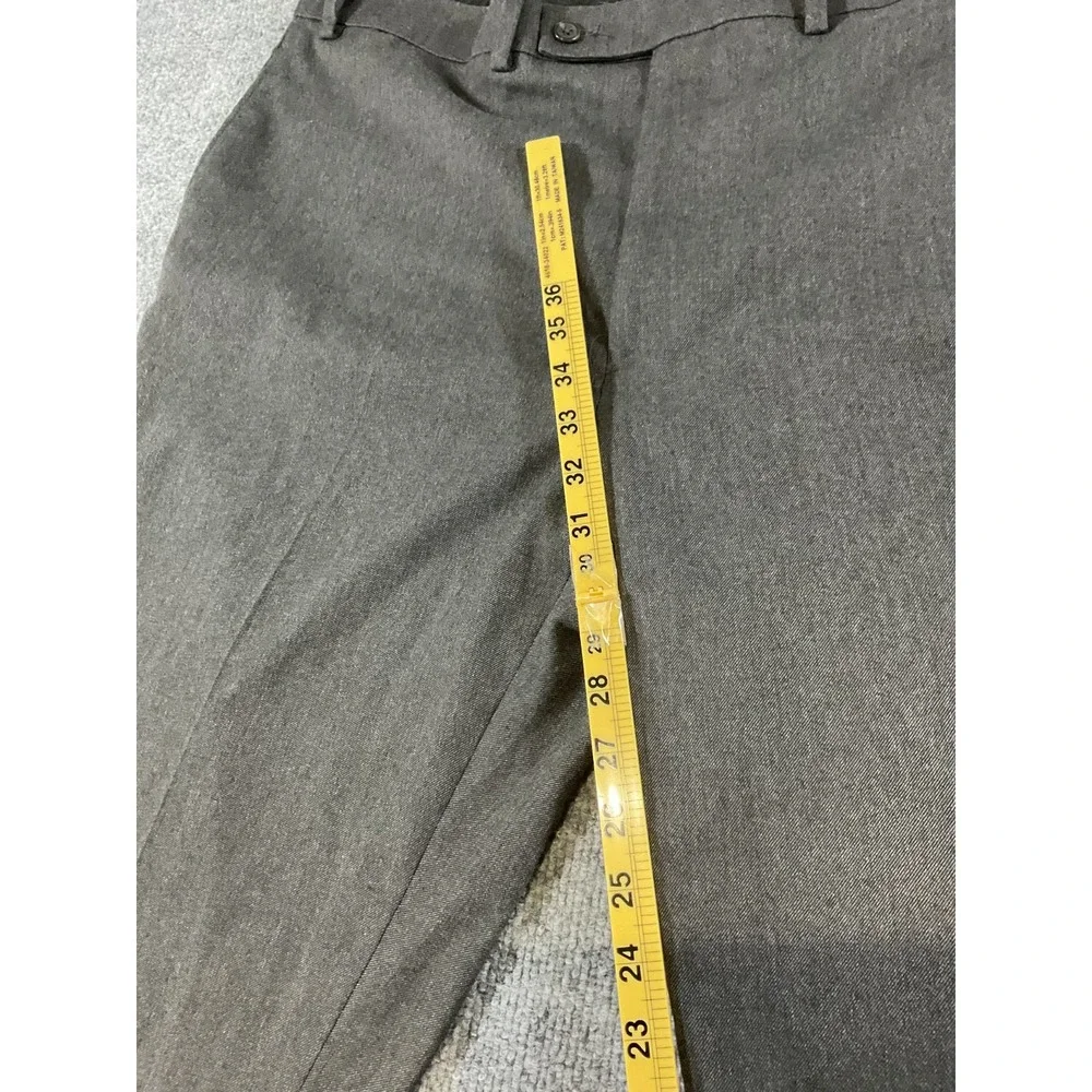 Lauren Ralph Lauren Dress Pants Mens 40x32 Gray Classic Fit Flat Front Business